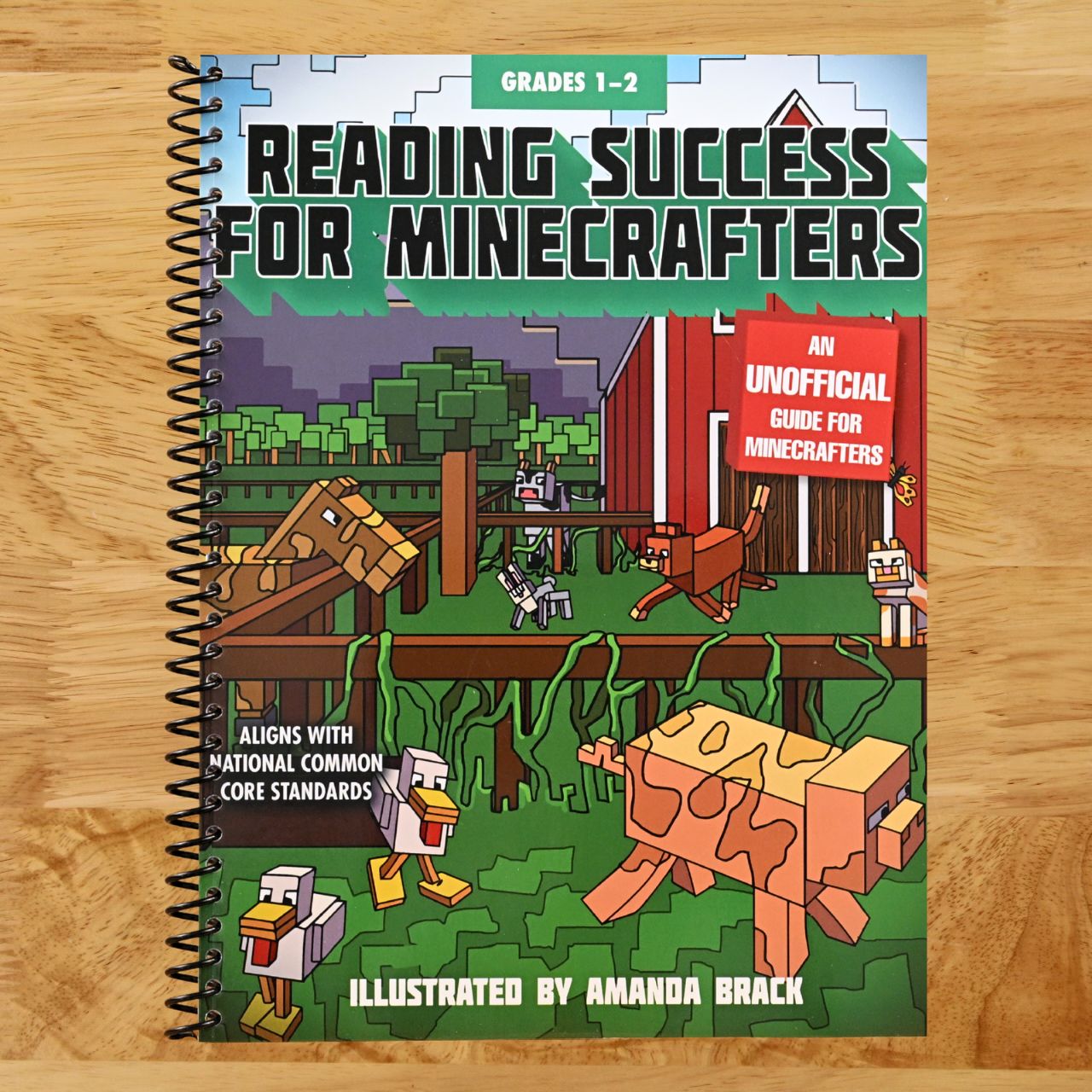 Reading Success for Minecrafters: Grades 1-2 (Reading for Minecrafters) (Spiral bound) Happy Coil spiral bound book
