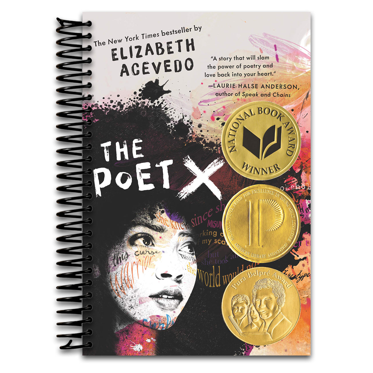 The Poet X: A Classic Young Adult Novel in Verse (Ages 13+) (Spiral bound) Happy Coil spiral bound book