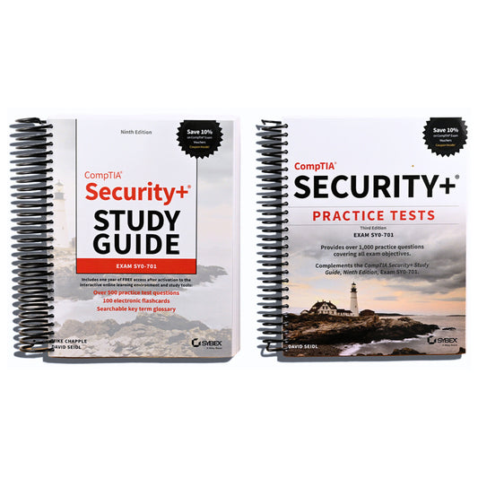 CompTIA Security+ Certification Kit: Exam SY0-701 (Sybex Study Guide) (Spiral bound) Happy Coil spiral bound book