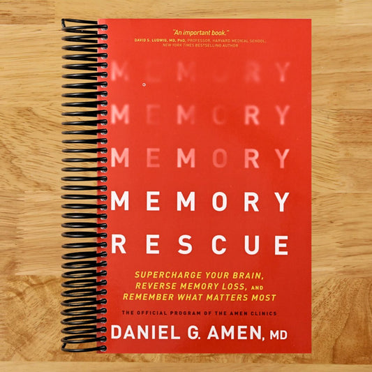 Memory Rescue: Supercharge Your Brain, Reverse Memory Loss, and Remember What Matters Most (Spiral bound) Happy Coil spiral bound book