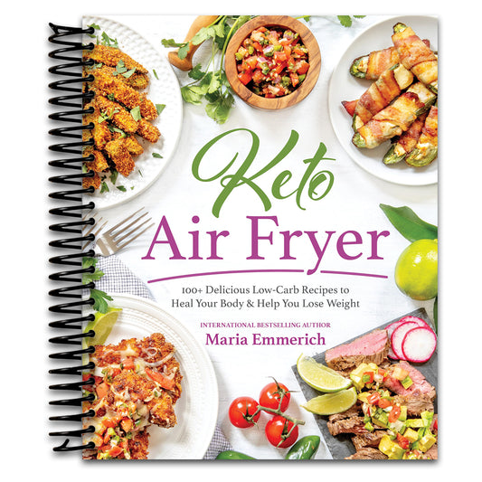 Keto Air Fryer: 100+ Delicious Low-Carb Recipes to Heal Your Body & Help You Lose Weight   (Spiral bound)