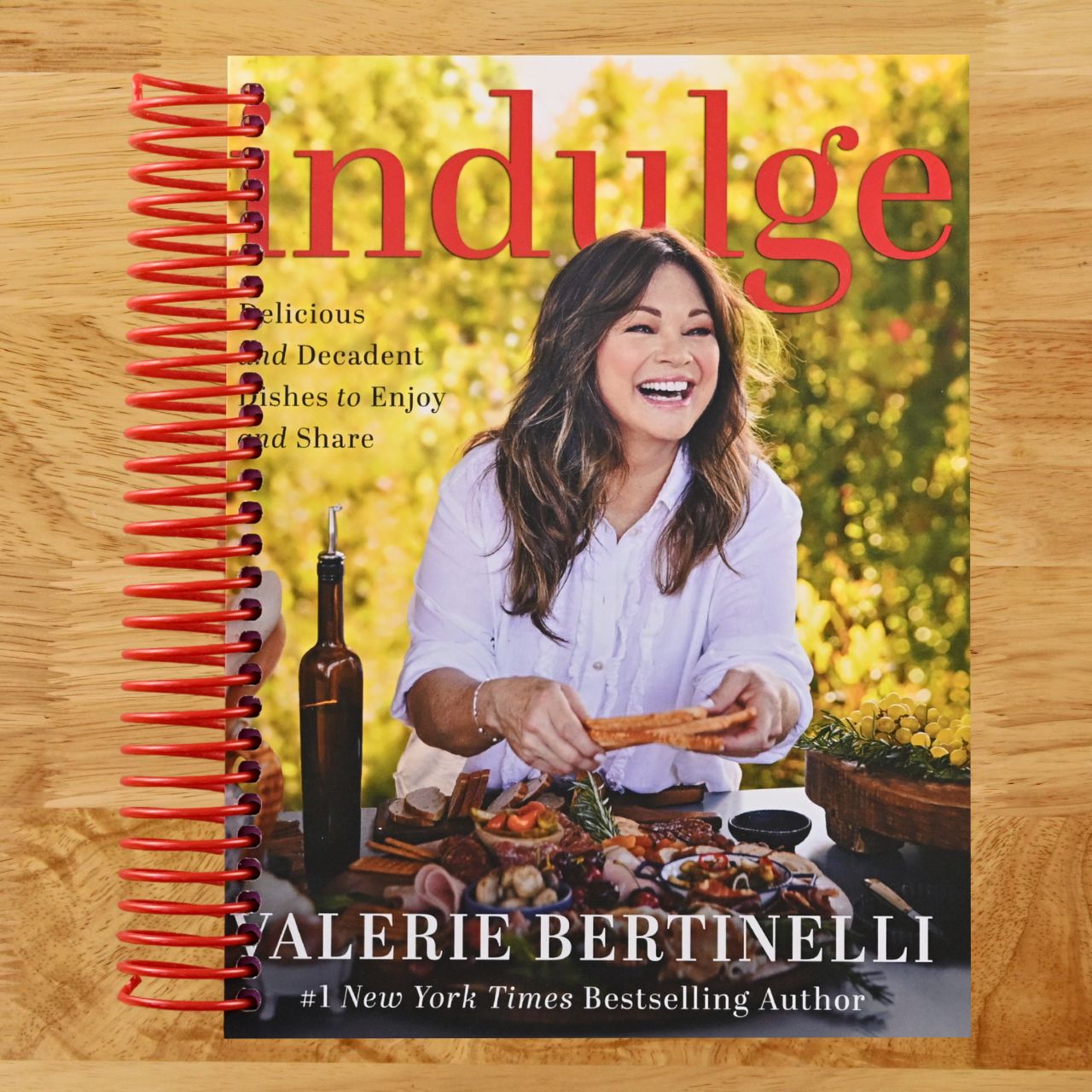 Indulge: Delicious and Decadent Dishes to Enjoy and Share―Valerie Bertinelli's Most Indulgent Cookbook Yet (Spiral bound) Happy Coil spiral bound book