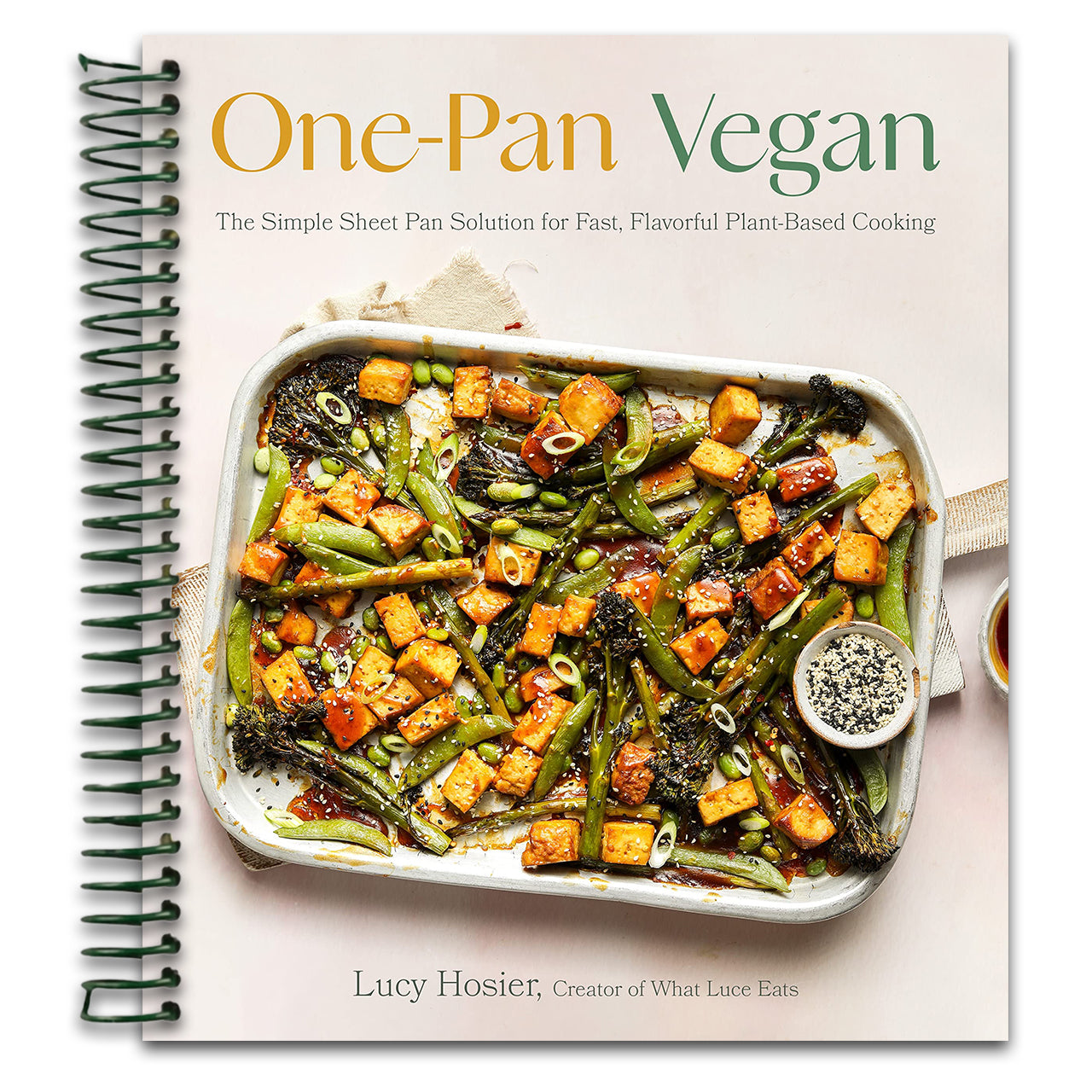 One-Pan Vegan: The Simple Sheet Pan Solution for Fast, Flavorful Plant-Based Cooking (Spiral bound) Happy Coil spiral bound book
