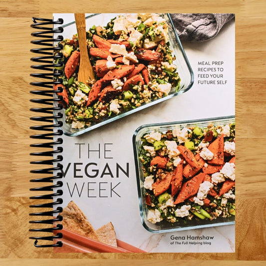 The Vegan Week: Meal Prep Recipes to Feed Your Future Self [A Cookbook] (Spiral bound) Happy Coil spiral bound book